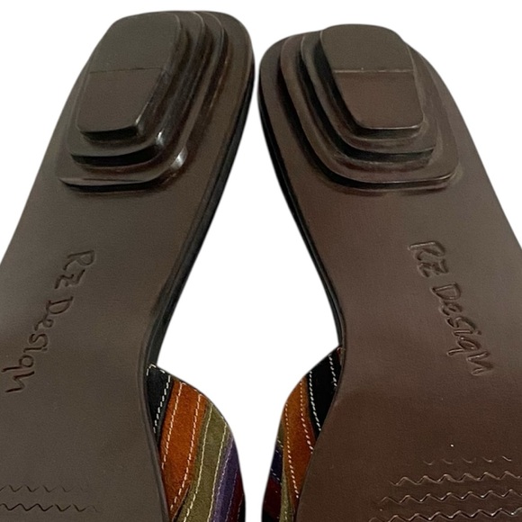 Robert Zur New Vintage 90s Leather Fisherman Slides Sandals 8.5 Designer Luxury - Picture 6 of 10